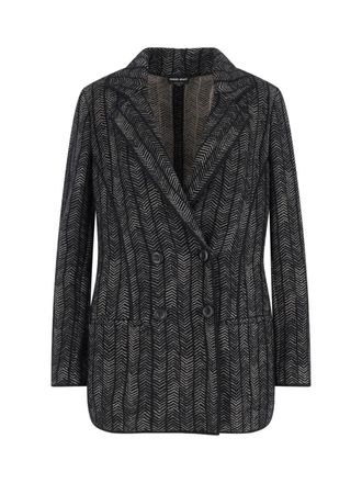 Giorgio Armani Blazer Doppiopetto In Cashmere E Viscosa