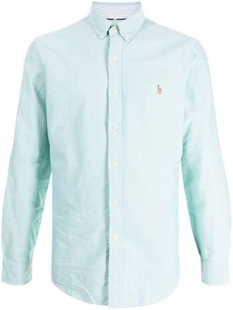 Polo Ralph Lauren Camicia Oxford con ricamo - Verde
