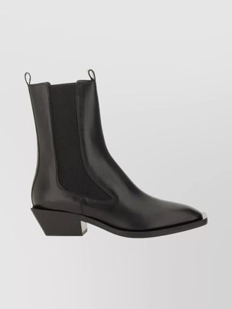 Aeyde ankle boots with block heel and elastic panels