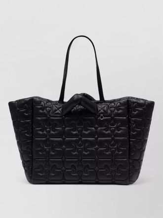 Ganni re tech polyamide tote shoulder bag
