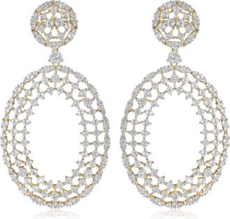 House of Frosted Topaz Oval Drop Earrings in Silver at Nordstrom Rack