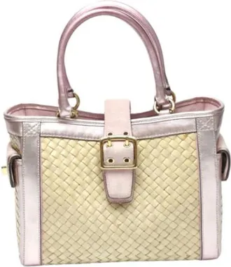 Coach Pre-owned Handbags, female, Beige, Size: ONE SIZE Pre-owned Fabric Handbag