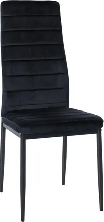 Clp Silla De Comedor Mayfair Negro Terciopelo
