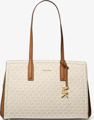 Michael Kors Laila Medium Signature Logo Tote Bag