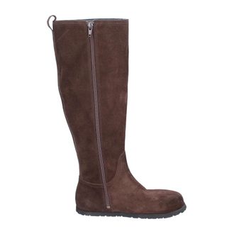 Moma Vintage Su&egrave;de Laarzen - Dames - Hoge Laarzen - Bruin - 37 EU - Su&egrave;de - Schoenen