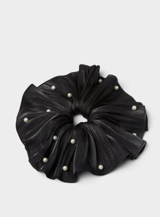 Simons Womens Pearly sheer fabric XXL scrunchie