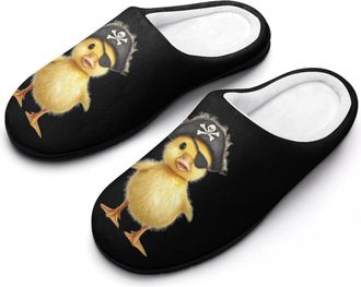 Generic Pirates Duck Duckling Mens Slippers House Slipper Anti-skid Sole Indoor Shoes Outdoor Comfort Cotton