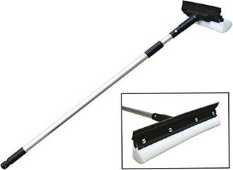 Trade Shop Trade Shop - Tergivetro Estensibile Lavavetri Finestre Manuale Con Manico Telescopico