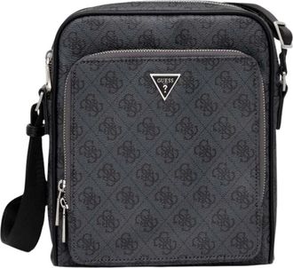Guess Milano Heuptas - Heren - Schoudertassen - Zwart - ONE Size - Leer - Tassen