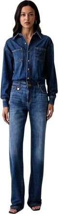 Elisabetta Franchi Dames, Jumpsuits & Playsuits, Blauw, Maat: XS Denim