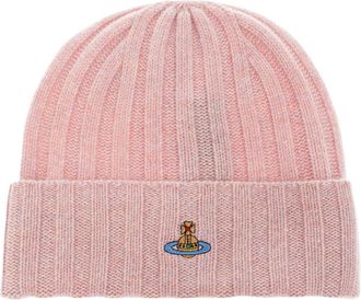 Vivienne Westwood Klassieke Kasjmier Muts - Dames - Hoeden - Roze - ONE Size - Kasjmier - Accessoires