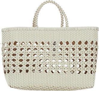 Osoi Womens Tote Bag Biscuit White Leather Recycled Handbags Hand