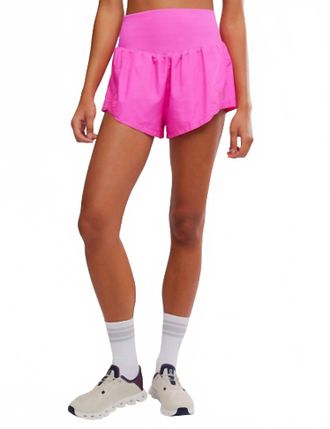 Free People Movement Carpe Diem Shorts In Fuchsia Flirt
