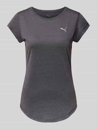 Puma T-Shirt mit Logo-Print Modell Cloudspun Heather in Anthrazit, Gr&ouml;&szlig;e XS