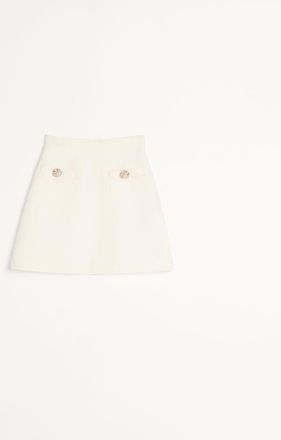 Valentino Crepe Couture Skirt Woman IVORY 36