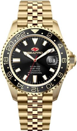 Seapro Grand Meridian Quartz Black Dial Mens Watch SP4338
