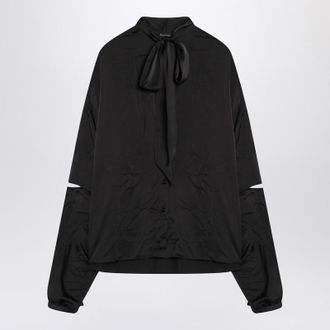 Balenciaga Satin Blouse With Bow