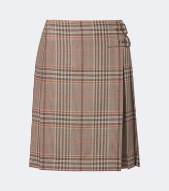 Burberry Minigonna Burberry Check in lana