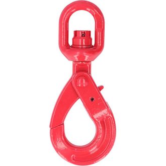 OEM Gancho De Gr&uacute;a G80 De Acero Forjado Pintado, Ganchos De Seguridad Giratorios Autoblocantes Para Barcos Y Autom&oacute;viles, 1,12 T, 18 Cm