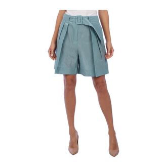 Emporio Armani Dames, Korte broeken, Blauw, Maat: M Katoen