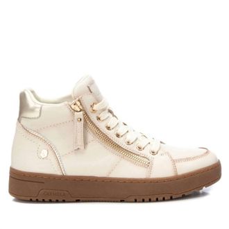 Xti Womens Leather High Top Sneakers In Iice