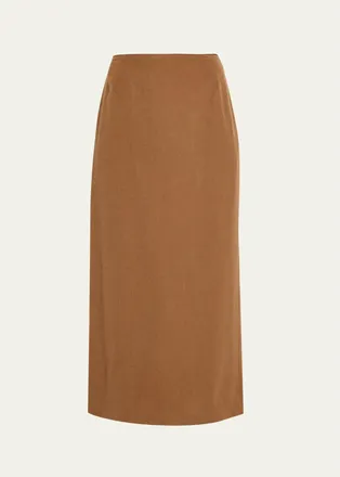 Lafayette 148 New York Cashmere-Blend Midi Pencil Skirt