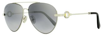 Omega OM0031H Pilot with Double Bridge Sunglasses - Gray
