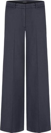 Cambio Wide Broeken - Dames - Wijde Broeken - Blauw - XL - Broeken