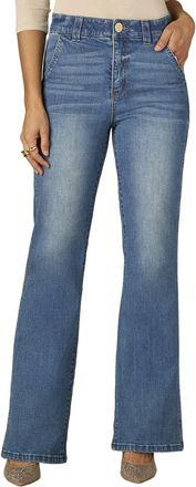Wit & Wisdom Wit & Wisdom Mid Blue Skyrise Double Side Seam Trouser Detail Boot Jean