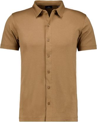 Ragman Poloshirt RAGMAN, Herren, Gr. L, braun (kastanie, 089), Baumwolle, regular fit, ohne Ausschnitt, Shirts Poloshirt
