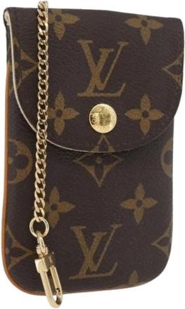 Louis Vuitton Pre-owned Cell Phone Case - Dames - Vintage Mini Tas - Bruin - ONE Size - Leer - Vintage