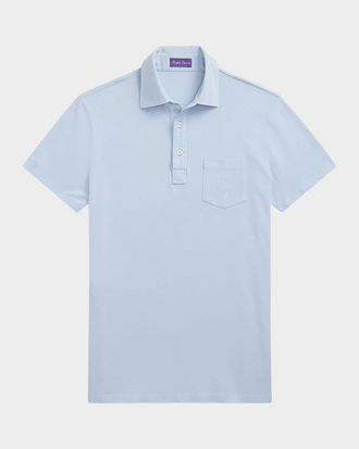 Ralph Lauren Purple Label Mens Custom Slim Pique Polo Shirt