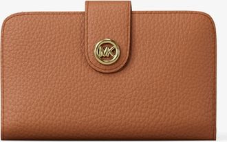 Michael Kors MK Pop Charm Medium Pebbled Leather Wallet