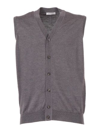 Kangra Cashmere Gilet S/Maniche Rasato Calato
