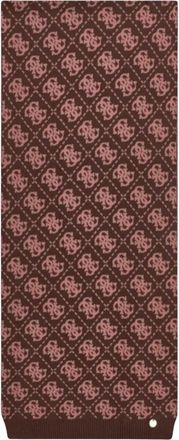 Guess Muts en Sjaal Set - Dames - Wintersjaals - Bruin - ONE Size - Polyester - Accessoires