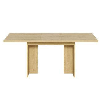 Urban Meuble Mesa de comedor extensible efecto roble, 140-180 cm