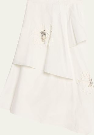 3.1 Phillip Lim Embellished Layered Midi Skirt