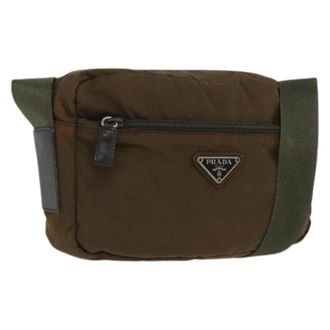 Prada Borsa a spalla vintage in nylon Pre-owned - - Pre-owned - Donna - Marrone - ONE SIZE