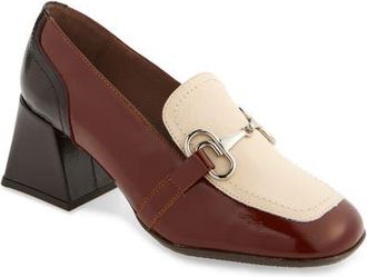Wonders Moc Toe Bit Loafer Pump in Brown Cream Combo at Nordstrom, Size 5.5-6Us