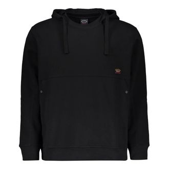 Paul & Shark Paul & Shark, Hoodies, male, Black, Size: XS Black hoodie, soft and versatile