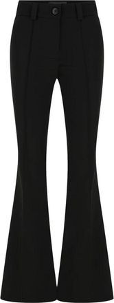 Gucci Stretch Acetate Duchesse Broek - Dames - Wijde Broeken - Zwart - L - Leer - Broeken