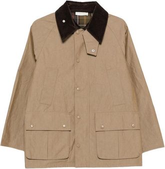 Jcsophie Palma Corduroy-collar Storm-flap Jacket