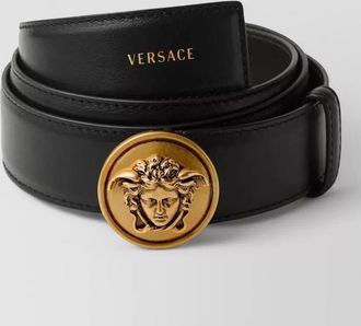 Versace calf leather belt medusa buckle
