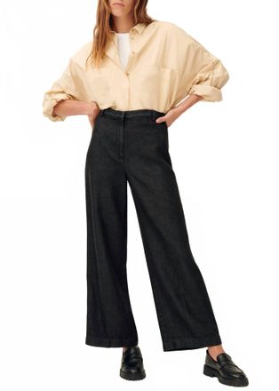 Sessun Aldivio Wide-Leg Pants In Carbonella