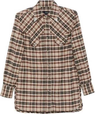 Seafarer Check-Pattern Western Shirt - Dames - Overhemden - Veelkleurig - S - Overhemden