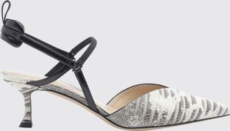 Fendi Slingback Very Colibr&igrave; in pelle con stampa pitone e tacco medio