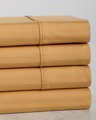 Superior Dnu Superior 400 Thread Count Stripe Combed Cotton Sheet Set