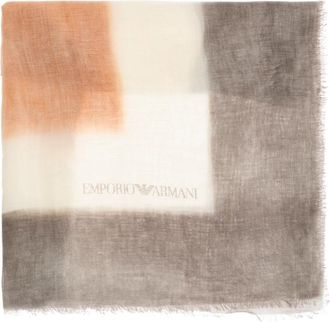 Emporio Armani Brushed Modal Blend Foulard - Dames - Sjaals - Veelkleurig - ONE Size - Accessoires