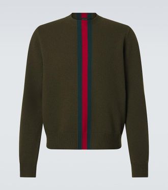 Gucci Pullover Web Stripe in lana