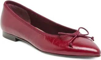Dolce Vita Celio Pointed Toe Flat in Garnet Leather at Nordstrom, Size 9.5